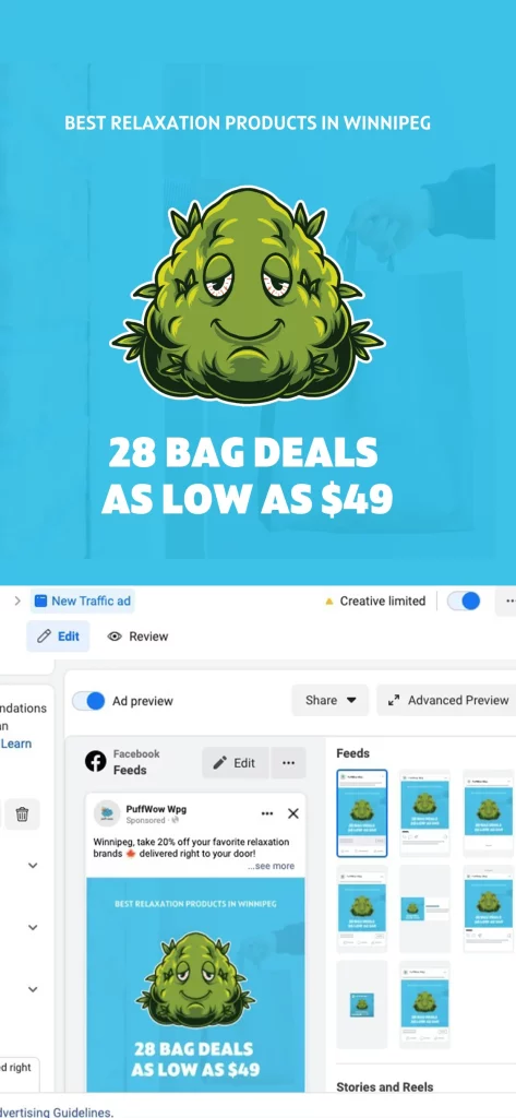 CBD products ads